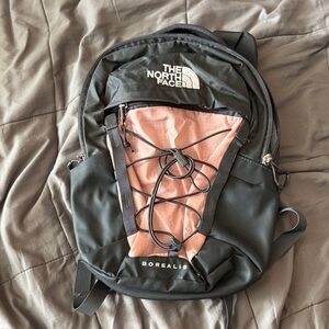 The North Face Borealis Black and Pink Backpack